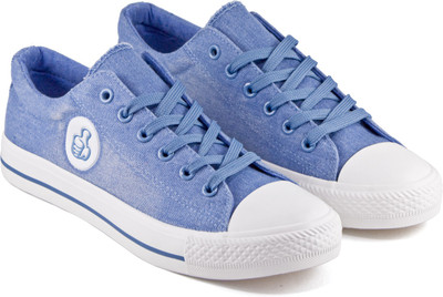 

DeVEE Thumbs Up Emoji Printed Sky Blue Sneakers For Men(Blue