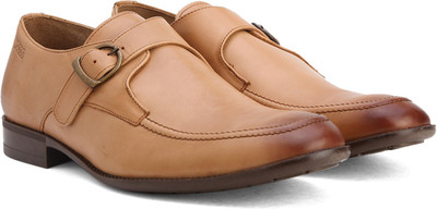 

Woods Genuine Leather by Woodland Monk Strap For Men(Tan, Tan2tone