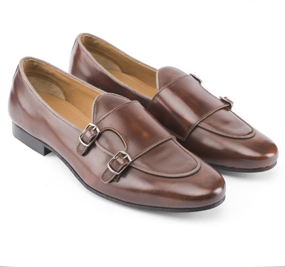 

Missimo Double Monk Loafers For Men(Brown
