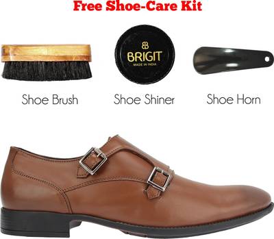 Brigit Business Shoes Black Monk Strap