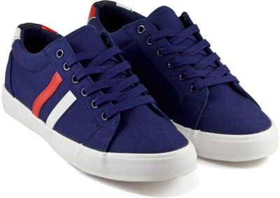 

DeVEE Be Anthony Double Striped Navy Canvas Shoes For Men(Navy