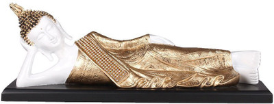

Apkamart Handicraft Sleeping Buddha Statue - Decorative Showpiece of Table Decoration and Gifts Decorative Showpiece - 13 cm(Polyresin, Multicolor)