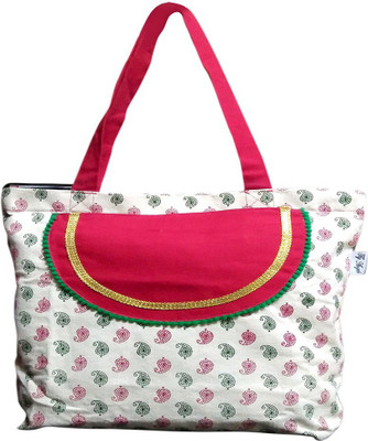 

Fly Angels Women Casual Multicolor Canvas Tote