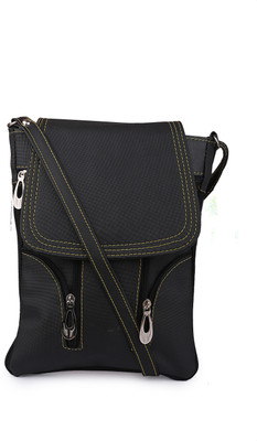 

SKMARTS Women Casual Black PU Sling Bag
