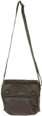 JG Shoppe Women Casual Brown PU Sling Bag