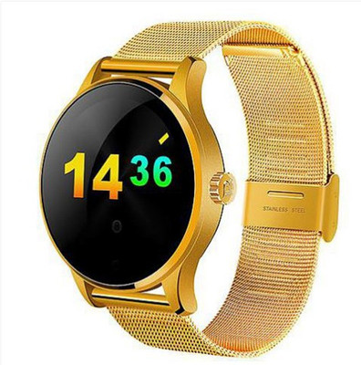 

WatchOut Wearables Elegant Notifier Fitness Smartwatch(Gold Strap)