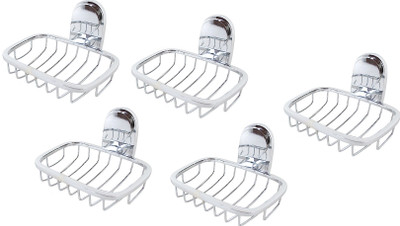 

Royal Indian Craft Heavy Duty Stainless Steel (Pack of 5) Basket Soap Holders(Silver)