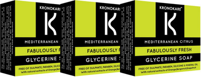 

Kronokare Fabulously Fresh - Glycerine Soap - 100x3 gm - Combo(300 g, Pack of 3)