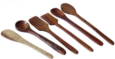 

craftspoint Wooden Wooden Spoon Set(Pack of 6)