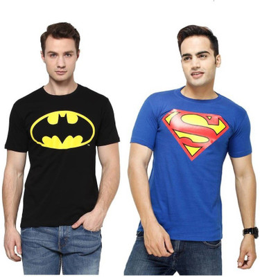 PSK Printed Men Round Neck Multicolor T-Shirt(Pack of 2) Flipkart