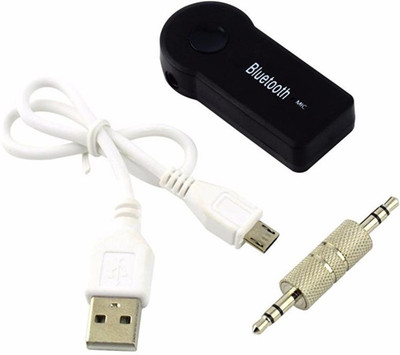 Voltegic ® Audio Receiver, 3.5mm Connector v3.0 Car Bluetooth Device with USB Cable Volt AR 100 Bluetooth Black Voltegic Mobile Accessories