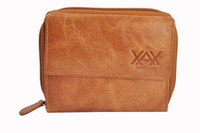 

XAX Women Casual Tan Genuine Leather Wallet(15 Card Slots)