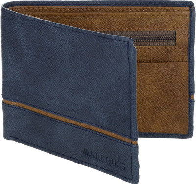 

MARKQUES Men Blue Artificial Leather Wallet(7 Card Slots), Blue-05