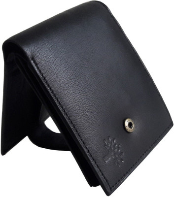 

E MALL Men Black Genuine Leather Wallet(11 Card Slots)