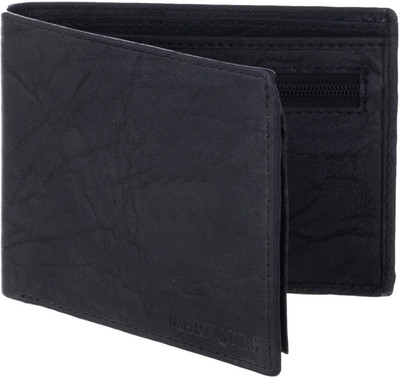 

MARKQUES Men Black Artificial Leather Wallet(7 Card Slots), Black-01