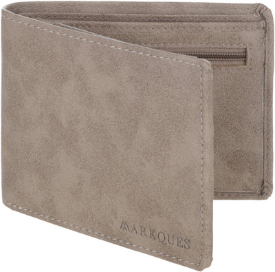 

MARKQUES Men Beige Artificial Leather Wallet(9 Card Slots), Beige-20