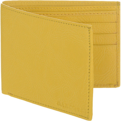 

MARKQUES Men Yellow Artificial Leather Wallet(6 Card Slots), Yellow-11