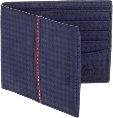 

MARKQUES Men Blue Artificial Leather Wallet(8 Card Slots), Blue-05