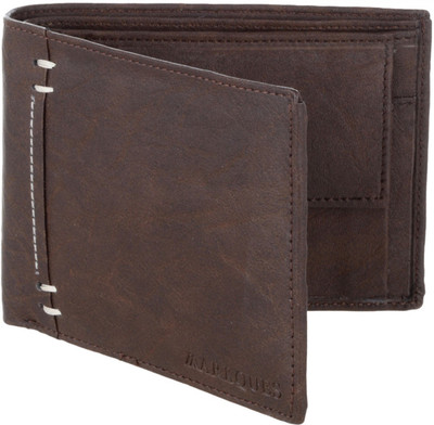 

MARKQUES Men Brown Artificial Leather Wallet(4 Card Slots), Brown-02