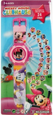 Shanti Enterprises Mickey Mouse 24 Images Projector Watch Watch  - For Girls   Watches  (Shanti Enterprises)