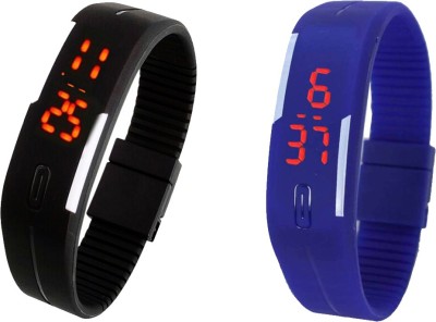 Shanti Enterprises Combo Black and Blue Digital LED Watch Watch  - For Boys & Girls   Watches  (Shanti Enterprises)
