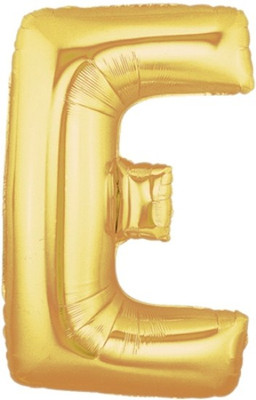 

ROCK THE PARTY Solid D LETTER 16 INCHES Balloon(Gold, Pack of 1)
