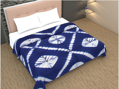 Indigenous Geometric Double Comforter(Cotton, Blue)
