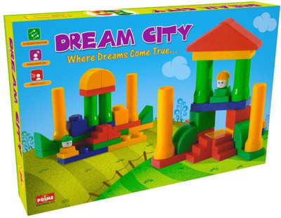 

SARTHAM Dream City - Building Blocks Game for Kids(Multicolor)