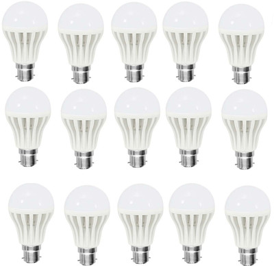 

Grind Sapphire 5 W Round B22 LED Bulb(White, Pack of 15)