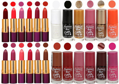 

Rythmx Vibrant Color Nail Polishes and Lipsticks 24 Pcs Set(Set of 24)
