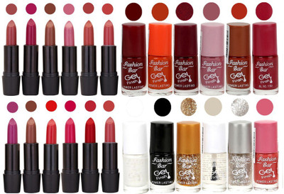 

Rythmx Girls Selection Makeup Set 12 Lipstick 12 Nail Paint(Set of 24)