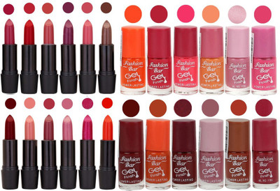 

Rythmx Vibrant Color Nail Polishes and Lipsticks 24 Pcs Set(Set of 24)