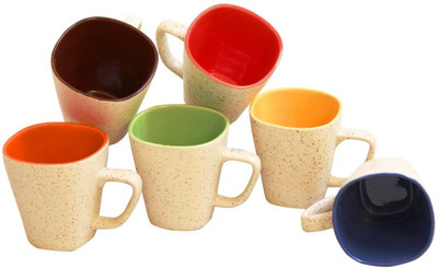 

Krishna Marble Finish Tea / Coffee Mugs, 220 Ml, Set Of 6 Pieces, Multicolour Ceramic(Multicolor, Pack of 6)