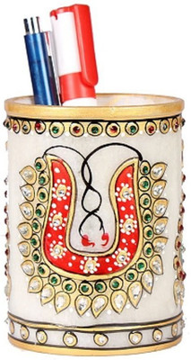 

Apkamart 1 Compartments Marble Pen Holder(Multicolor)