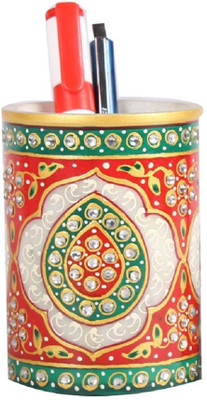 

Apkamart 1 Compartments Marble Pen Holder(Multicolor)