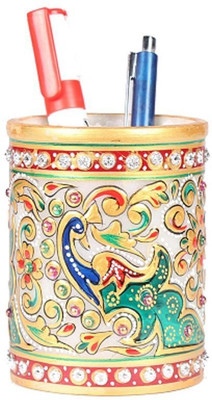 

Apkamart 1 Compartments Marble Pen Holder(Multicolor)