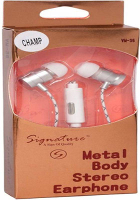 

Signature VM-36 Headphone(White, In the Ear)