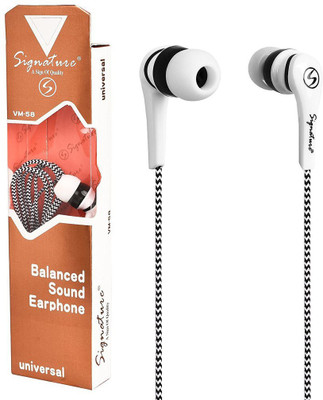 

Signature VM-58 Headphone(White, In the Ear)