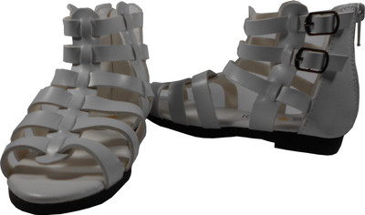 

WTdesign Girls Slip-on Gladiators(White