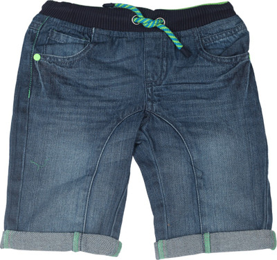 

Mothercare Short For Boys Casual Solid Cotton, Denim