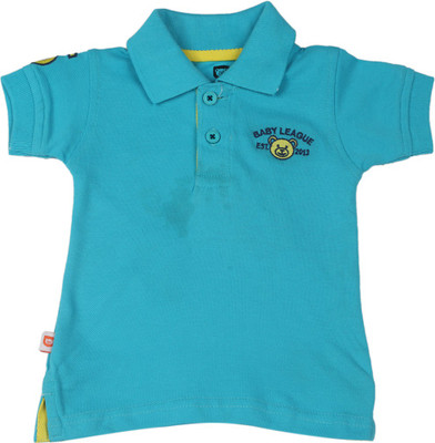 

612 League Boys Solid T Shirt(Pack of 1, Blue