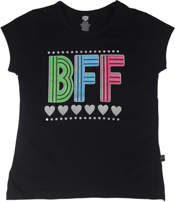 

612 League Girls Casual Top(Multicolor, Black