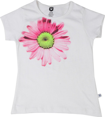 

612 League Girls Casual Cotton Top(White