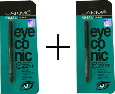 

Stardeals Star dealsLakme Kajal Black Eyeconic 0.35 g(Pack of 2)(Pack of 2)