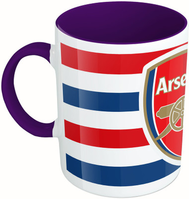 

MiiCreations Printed Two Tone Blue And White Football Club Ceramic Mug(325 ml), Multicolor