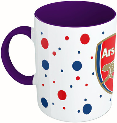 

MiiCreations Printed Two Tone Blue And White Football Team Ceramic Mug(325 ml), Multicolor