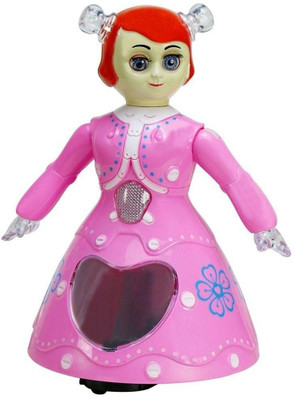 

vbenterprise Swastik Fashion Pink 3D Musical Dancing Princess Toy(Pink)