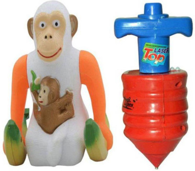 

vbenterprise Latest Multicolor Combo Banana Monkey and Leser Top(Multicolor)