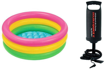 

vbenterprise latest Multicolor Plastic Swimming Pool with Pump - 3 Feet(Multicolor)