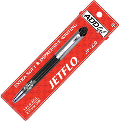 

Add Gel Add Gel Jetflo 220 Black Gel Pen - Pack of 10 Gel Pen(Pack of 10)